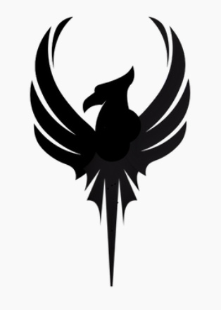 Black on white logo for Phoenix Crafts